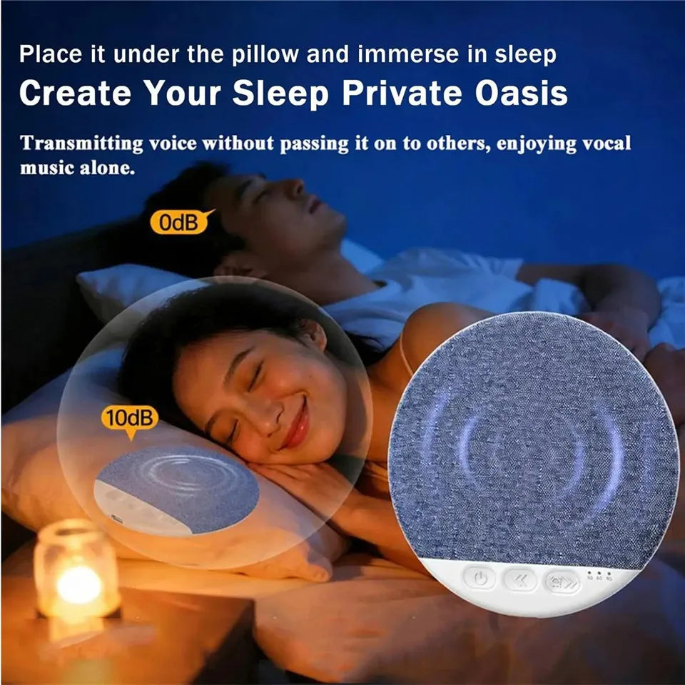 Bluetooth 5.4 Under Pillow Bluetooth Speaker Sleep Aid Hifi Stereo Sound White Noise Machine Portable Wireless Sleeping Speaker