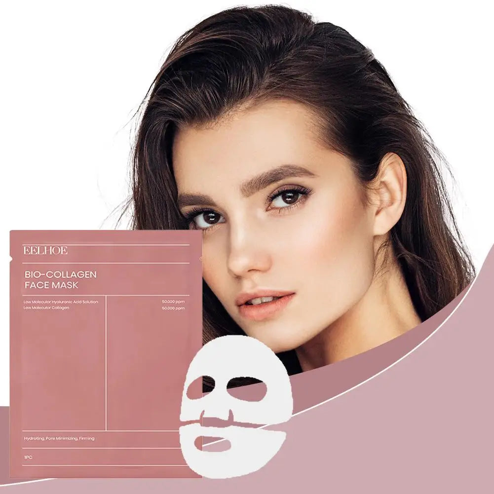 Bio-Collagen face Mask Hydrating Overnight Hydrogel Moisturizing Facial Mask VC Whitening Anti aging Skincare 1/2/5pcs