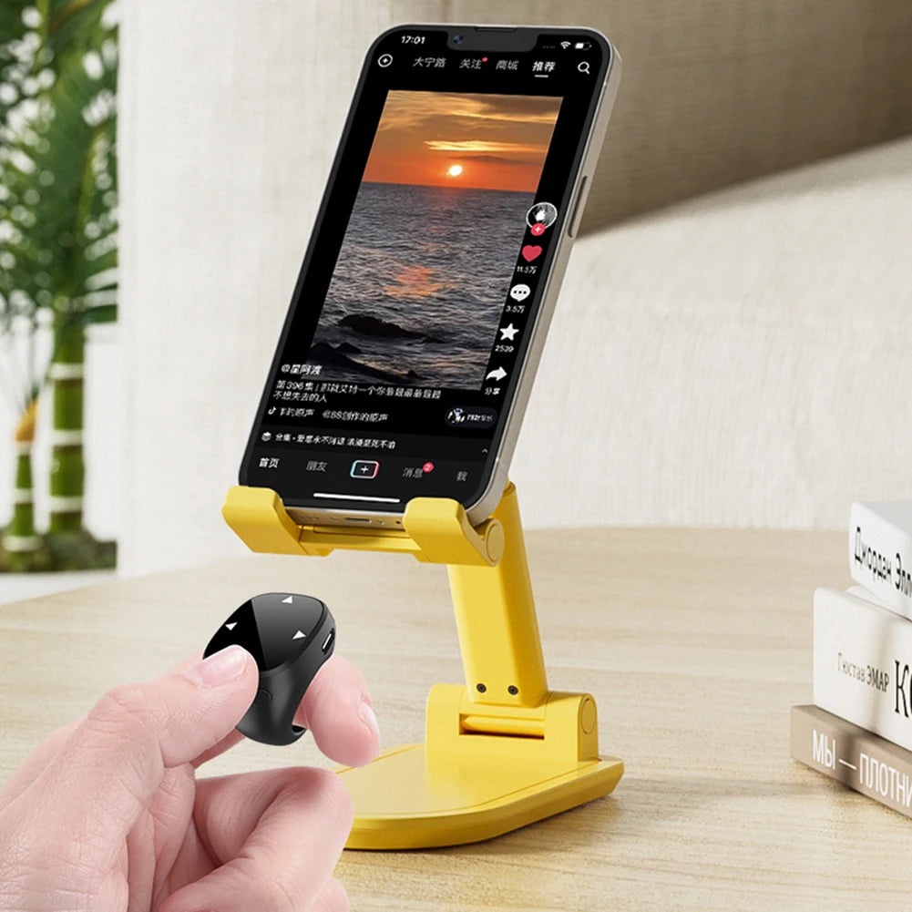 Fingertip Wireless Remote Control for TikTok,Touch Screen Page Turner Video Scrolling Selfie Mice Video for iPad Phone Accessory