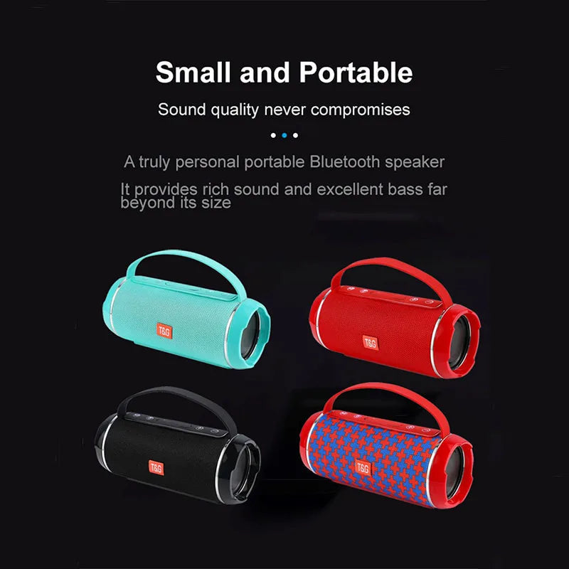 New Bluetooth Speaker TWS Wireless Powerful Box Portable Outdoor Speakers Waterproof Subwoofer 3D Stereo Sound HandsFree Call