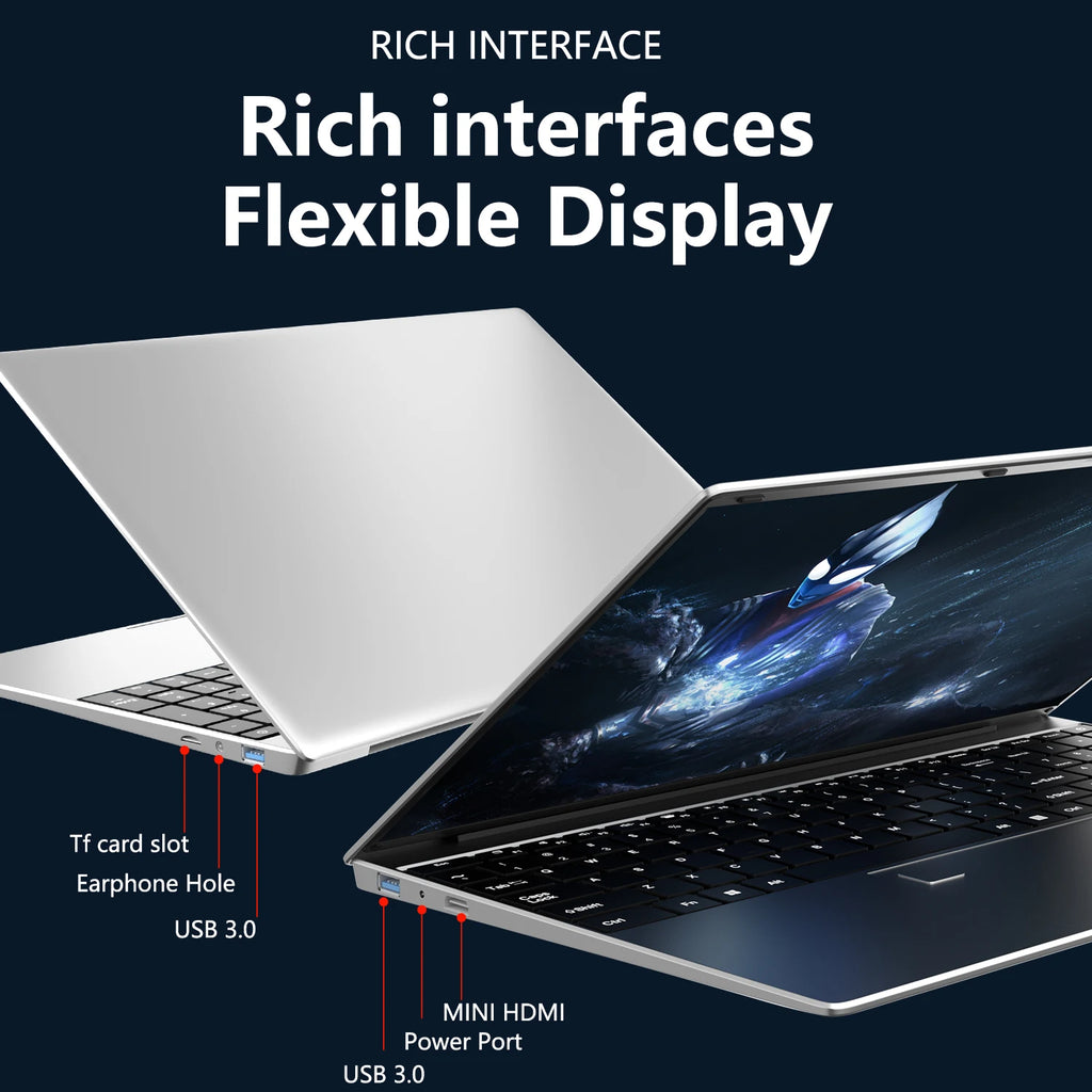 Ultrabook Computer 15.6 Inch Laptop Intel Core i9 10980HK Windows 11 Pro 32GB DDR4 M.2 2TB SSD Fingerprint Unlock WIFI 4K Elite