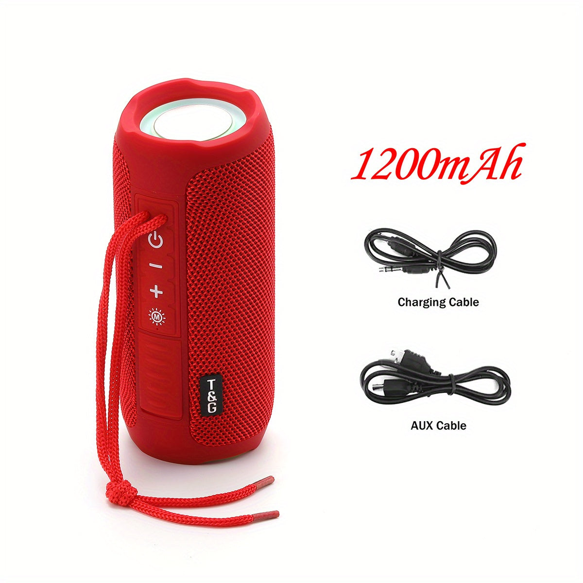 T&G227 Wireless Bluetooth Speakers Portable BT Speaker With Stereo Sound & IPX6 Waterproof Showerproof For Party Beach Camping